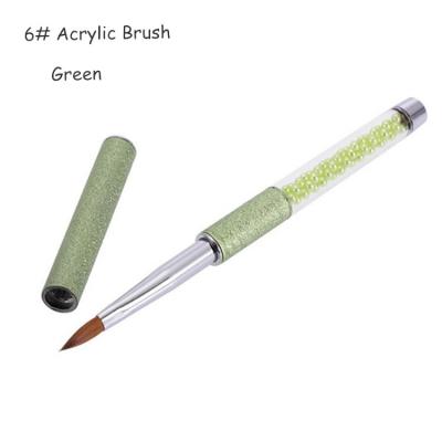 China Wholesale Nail Art Acrylic Hair Kolinsky Handle NAIL Jieniya Metal Brush for sale