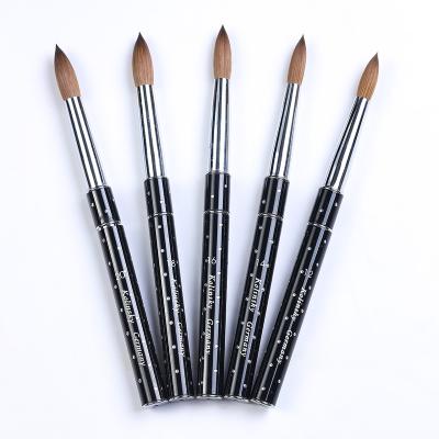 China High Quality Metal Handle Kolinsky Acrylic Nail Art Brush for sale