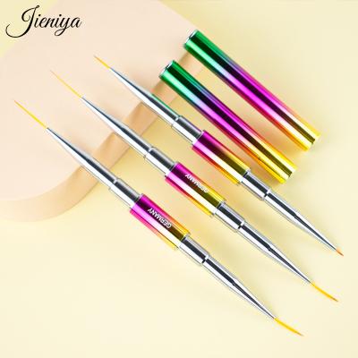 China NAIL Custom Kolinsky Germany Art Brushes Custom Sand Logo Nail Art Nail Brush Metal Handle 100% Acrylic Nail for sale