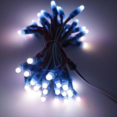 China AlGaInP Module DC 5v 12mm LED Full Color Led Signage Letters Lights Waterproof Christmas Decorations Drilling Light Strings for sale