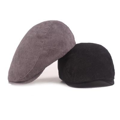 China COMMON Wholesale Unisex CP202 Newsboy Caps Retro Knitted Thickened Warm Flat Cap Beret Hat for sale