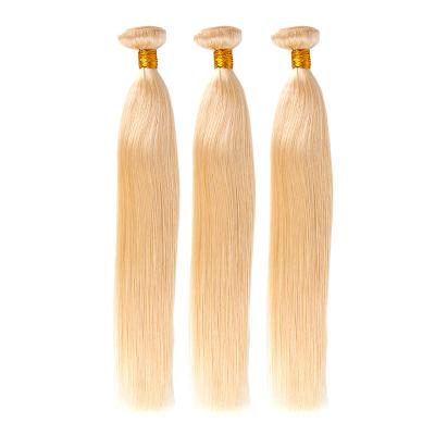 China Straight Hair 613 Remy Hair Weaves Real Human Hair 100g Golden Straight Wig For Women for sale