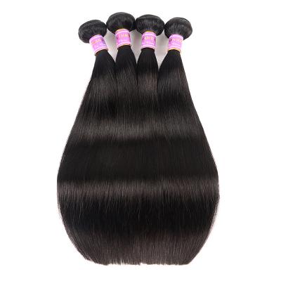 China Long Straight Soft Straight Thick Shedding Raw Virgin Brazilian Hair Bundles For Black Woman for sale