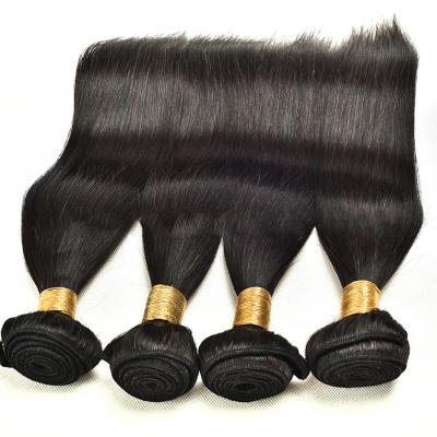 China 100% Unprocessed Straight Virgin Human Hair Bundles Soft Thick Straight Hair Weave Bundles Brazilian Barely Shedding Wig for sale