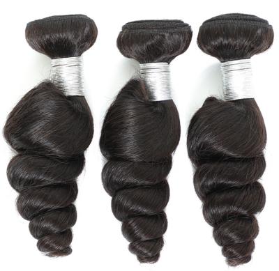 China Factory Wholesale HW022 DEEP LOOSE WAVE Cuticle Aligned Grade Peruvian Deep Wave Virgin Hair Loose Bundles With Closure for sale