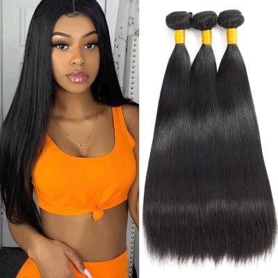 China HW016 Silky Straight Raw Unprocessed Wave Virgin Cuticle Aligned Peruvian Human Hair Virgin Straight Hair Bundles Bulk Stock for sale