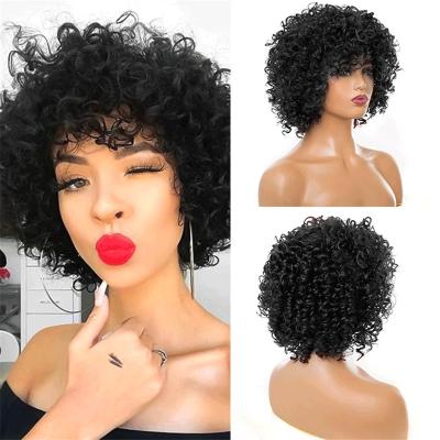 China Women's Hair Short Straight Thick Straight Soft Sheer Curly Kinky Curly Wigs Spring Brazilian Virgin Hair Twist Hair Wigs for sale