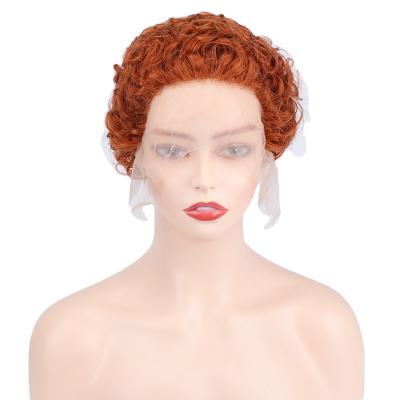 China Cheap Hair Wig HL485 Pixie Cut Short Curly Human Hair Pixie Hair Wigs Curly Under Transparent 13X1 Lace Wig For Women for sale