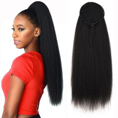 China X-Ring Hair Wig Ponytail Afro Long Curly Fluffy Wig African Ponytail for sale