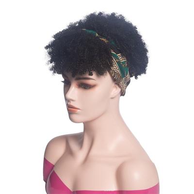 China Curly Curl Headband SL429 Wig For Black Women Curly Hair Synthetic Hair Headwraps Wig for sale