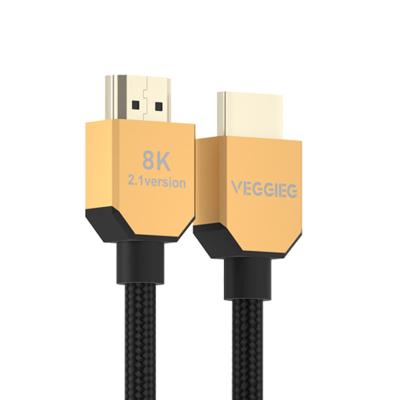 China Newest Gold Plated 4K 8k 8k 60hz HDMI 2.1 Data Transmission Gold Plated Premium Cable HDMI To HDMI 2.1 8k HD Video Cable for sale