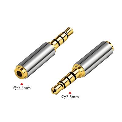 China Mic Dongguan Gold Plated 3.5mm Male To 2.5mm Female Earphone Jack Stereo Audio Adapter for sale