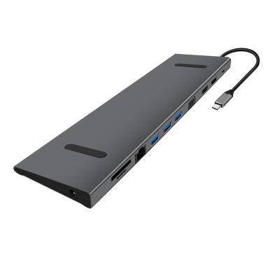 China Factory Wholesale Hot Selling Multi Function USB C Universal Loptop Hub Type C 11 in 1 for Laptop Computer for sale