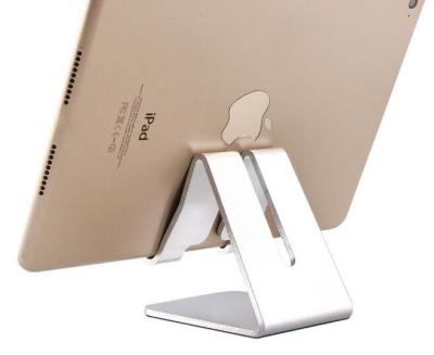 China Aluminum Tablet Stand, Silver plated Advanced 4mm Thickness Aluminum Stand Holder for Mobile Phone and Tablet for sale