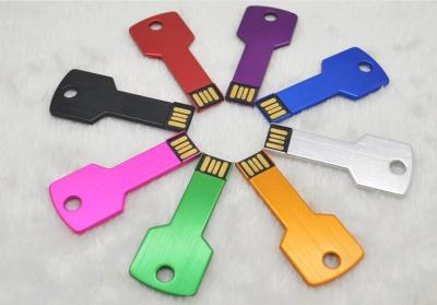 China Aluminium Key Design USB Flash Drive, Metal Key Shaped USB Drive for sale