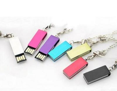 China Gold Golden 2G USB 2.0 Flash Drive Memory Stick Fold Storage Thumb Stick Pen Swivel Design for sale