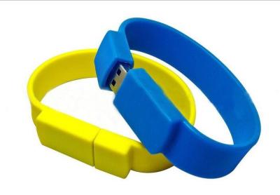 China Colorful Wrist Band USB Flash Memory Drive for sale