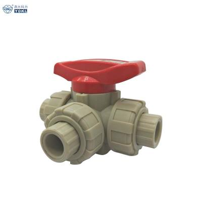 China General Plastic 3 Way Motorized Rotary Ball Valve With Electric for sale