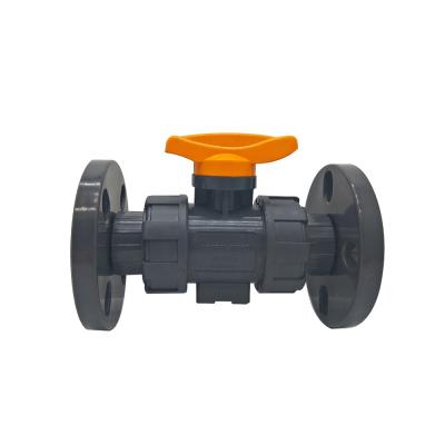 China PVC General Plastic Ball Valve Ball Valve Valve Flange Ends for sale