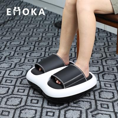 China Multifunctional Electric Vibrating Foot Emoka Air Compress Acupressure Feet Massage Luxury Shiatsu Foot Massager With Heat for sale