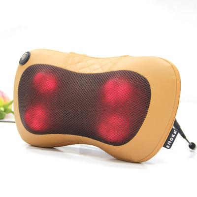 China Body Heating Warmer Rolling Neck Electric Car Portable Massage Pillow for sale