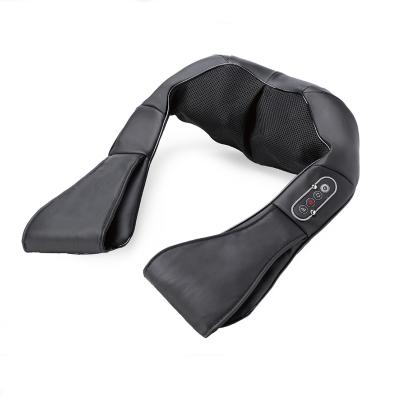 China Xiamen factory custom wireless neck and back shoulder massager machine high quality heat shiatsu massager belt for sale