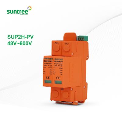 China Custom Lightning Power Multinational Solar System PV Appliances 48V DC Surge Protector for sale