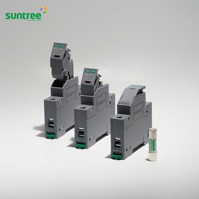 China Low Voltage Solar Thermal Fuse Cutout Series PV Fuse 1100V 10x38 Fuse Link Holder With Led for sale