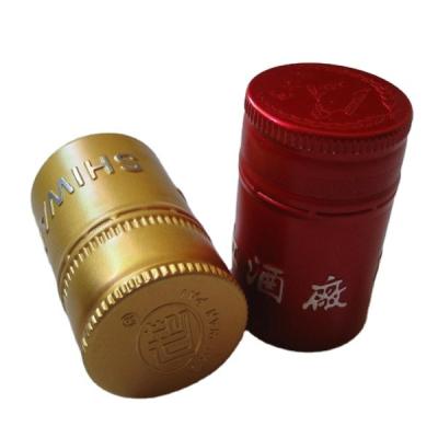 China Low MOQ Beverage Juice Soda Cap 18mm 20mm Non Refillable Aluminum Metal Ropp Cap 28mm for sale