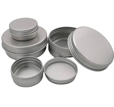 China Other Custom 100ml Tin Box Metal Can Packaging Empty Small With Screw Lid Aluminum Jar for sale