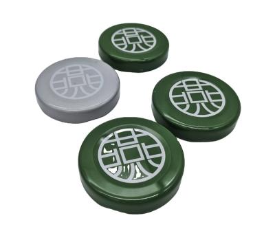 China Non Spill 38Mm 43Mm 53Mm 58Mm 70Mm 82Mm Glass Jar Cap Cap Metal for sale