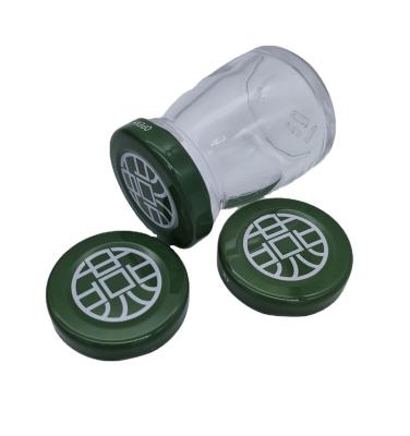 China Non Spill 30Mm/38Mm/43Mm/53Mm/63Mm/70Mm/82Mm Metal Printed Hook Cap Twist Off Glass Jar Lids for sale