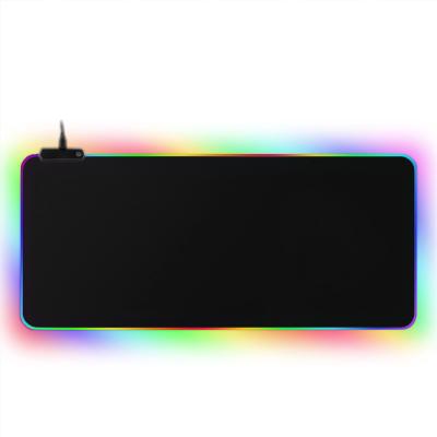 China Hot Selling Eco-friendly Amazon RGB Mouse Pad USB Rubber USB Game Connect RGB Lighting Mouse Pad for sale