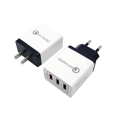 China Hot Selling Quick Charger QC3.0 Wall USB Adapter Quick Charge 3.0 QC 3.0 Quick Charger USB Charger For Power Bank Portable Mobile for sale