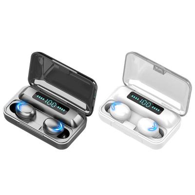 China Comfortable Wearing BT 5.0 F9-5C Wireless Headphones Sports Waterproof Headsets Earbuds With Charging Box 2000mAh For IOS Android Headphones for sale