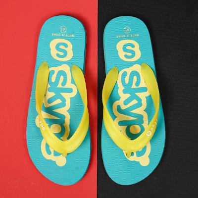 China New Summer Breathable Young Man Sandal Wholesale Beach Slipper PVC Custom Outdoor Flip Flop In The Nude for sale