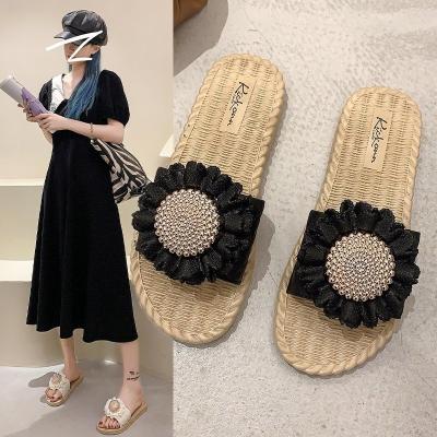 China New Spring Fashion Trend Women's Flower Outdoor Slippers And Design Causal Daily Use Summer Sandal for sale