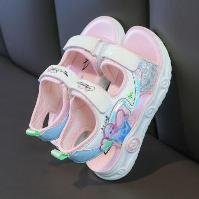 China Little Girls Baby Girls Cartoon Shoes Children Summer Sandal Outdoor Fancy Sandals Waterproof Frozen Girls Sandal for sale