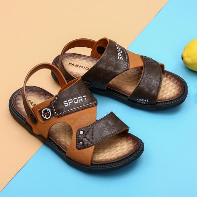 China Wholesale Lightweight Cheap Price Summer Beach Slippers Leatherette Men Sandals for sale