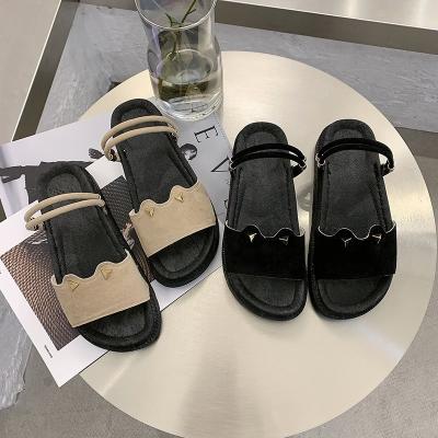 China New Design Trend Fashion Women's Shoes Summer Style Outdoor Walking Sandals Fairy Soft Soles Sandals for sale