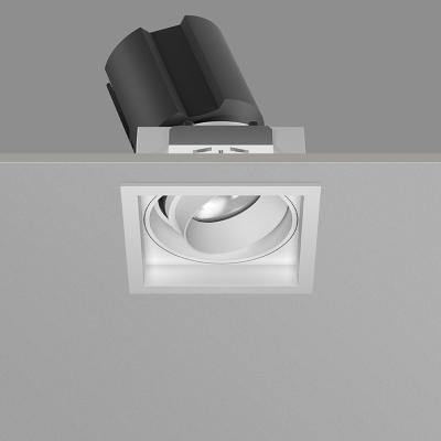 China Industrial 7w 20w 35w anti-glare adjustable dimmable spot lights led indoor square recessed ceiling light cob downlight for sale