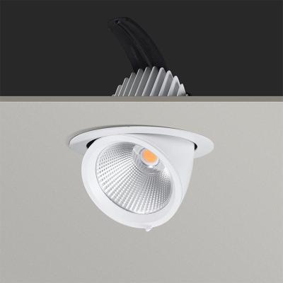 China 10w 15w 24w 30w 40w 50w industrial hotel ceiling led joint adjustable downlight wall cob spotlight dimmable for sale