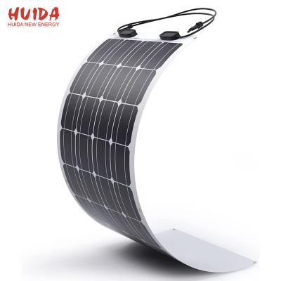 China RV Roof HUIDA in Customized Module 80W 50W 100W 150W 200W 300W 380W Photovoltaic Portable Flexible Solar Panel for RV Roof for sale