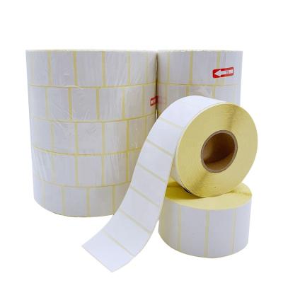 China China Manufacturer Self Adhesive Coated Semi Gloss Paper Jumbo Roll for Barcode Label Sticker for sale