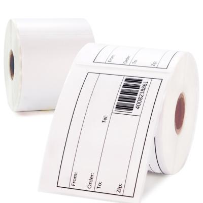 China Premium quality blank 4x6 inch 100x150mm direct thermal paper barcode shipping OEM label sticker for sale