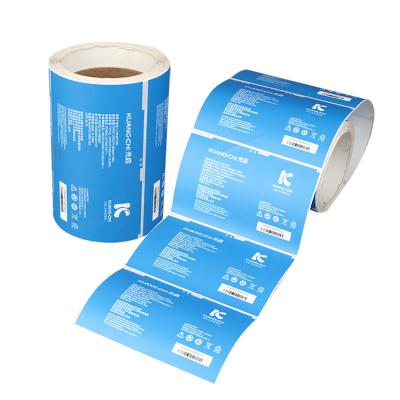 China Body Wash Bottle Label Rolls With Vinyl Waterproof Adhesive Sticker for sale