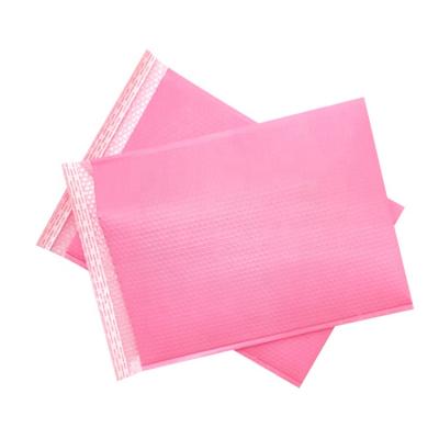 China Biodegradable Padded Bubble Mailer Bags Envelope Printed Pink Packaging With Logo for sale