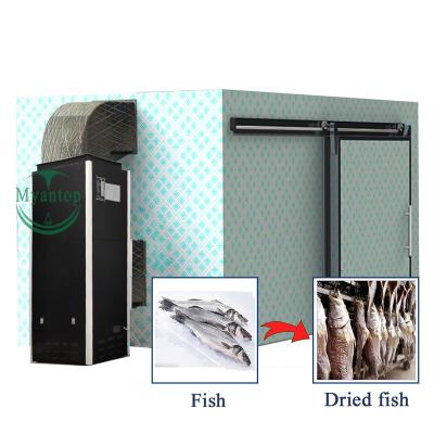 China Stainless steel durable body heat pump large scale mobile vertical dryer for onion biltong fish food fruit dryer machine for sale