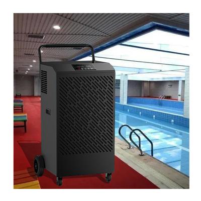 China Hotels Digital Electric Mobile Large 165L/Day Commercial Dehumidifier For Swimming Pool for sale