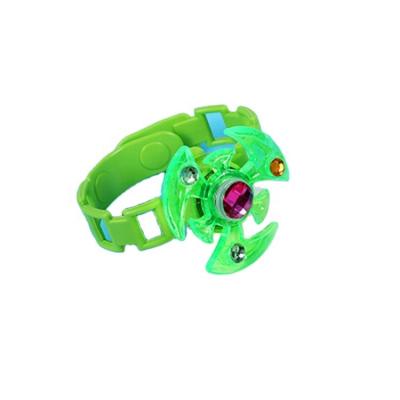 China Popular 12 Piece Bracelet Toys Gifts Led Light Up Flashing UFO Bouncing Spin Top Bracelets for sale